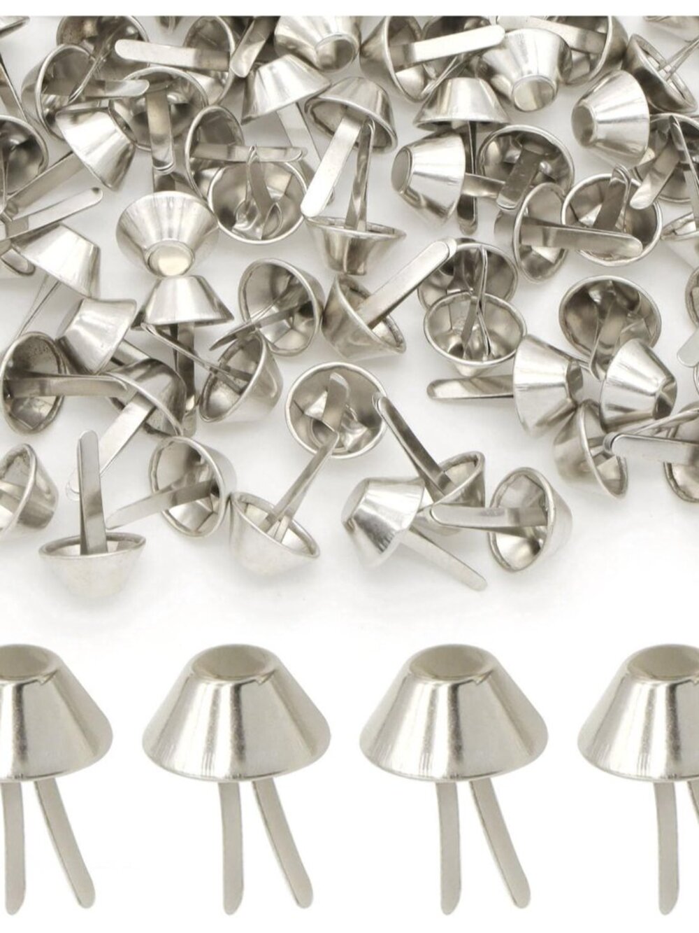 200 Pieces 15mm Metal Bag Feet Studs Purse Feet Handbag Feet Nailheads Stud Spik